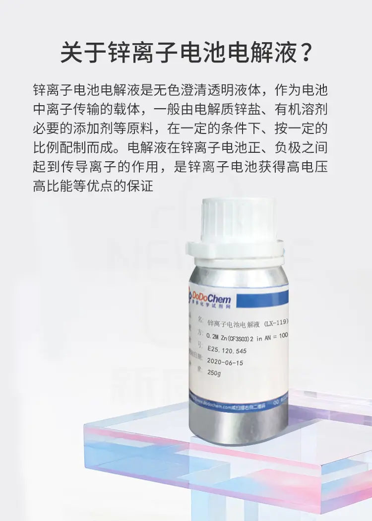 锌离子电池电解液的作用和特点